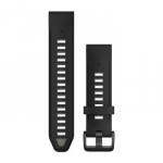 Garmin QuickFit 20mm Silikoninės laikrodžių apyrankės, Juoda/pilka