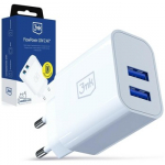 Charger 10W 2xUSB-A 2,4A FlowPower white