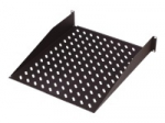 DIGITUS Tray 19inch for wall mount RAL9005 black 483x370x88mm inlc.Mounting material max 25Kg