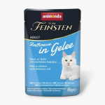 ANIMONDA Vom Feinsten Adult Raffinesse želė su vi&scaron;tiena ir menke - &scaron;lapias kačių maistas - 85 g