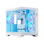 PC case VISIO GM-30W-T G-OP 6xfans ARGB white