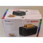 SALE OUT. | Bosch DesignLine Toaster | TAT3P423 | Power 970 W | Number of slots 2 | Housing material Stainless steel | Black | DAMAGED PACKAGING