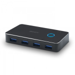 USB Adapteris - LINDY USB 3.0 Adapteris 2:4, 4 Įrenginiai, 5 Gbps, Juodas
