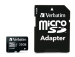 Verbatim 47041 Pro U3 Micro SDHC Atminties kortelė 32GB + microSD į SD Adapteris