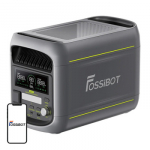 Ne&scaron;iojama Energijos Stotis - FOSSIBOT F1800 1024Wh 1800W AC, saulės ir automobilinis įkrovimas Pilkas