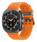 Samsung Galaxy Watch Ultra LTE 47mm Smartwatch - Titanium Gray Case with Orange Band