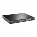 TP-Link JetStream TL-SG3428MP tinklo komutatorius Valdomas L2+ Gigabit Ethernet (10/100/1000) Maitinimas per Eternetą (PoE) 1U Juoda