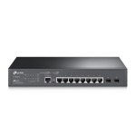 TP-Link JetStream TL-SG3210 tinklo komutatorius Valdomas L2/L3 Gigabit Ethernet (10/100/1000) 1U Juoda