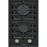 Bosch Serie 8 PRB3A6I40 viryklė Juoda Įmontuoti 30 cm Dujinė 2 zone(s)
