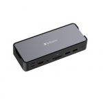 Verbatim 32171 CDS-15 USB-C Pro Jungčių stotelė 15 Ports, Pilka/Juoda