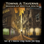Loke Battle Mats: Books of Battle Mats - Towns and Taverns