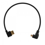HDMI Laidas - 30cm Kampinis HDMI į Micro HDMI 8K @ 60Hz, 4K @ 120Hz