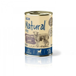 NATURAL Ėriena su žąsiena ir morkomis - drėgnas pa&scaron;aras &scaron;unims - 400g