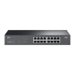 TP-LINK LiteWave LS1016G nevaldomas (Unmanaged) tinklo komutatorius | 16 prievadų | Gigabit Ethernet (10/100/1000 Mbps) | Greitis: iki 32 Gbps (Switching Capacity) | Funkcijos: Auto MDI/MDIX, Auto-Negotiation, QoS (802.1p) srauto prioritizavimas | Di ...