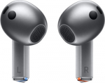 Samsung Galaxy Buds3 sidabrinės bevielės Bluetooth į ausis įstatomos ausinės su mikrofonu