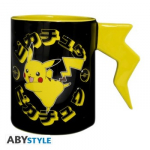 POKEMON Puodelis 3D Rankena Pikachu - lightening bolt | 460 ml