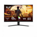 AOC C32G42ZE | 31.5 " | VA | FHD | 16:9 | 260 Hz | 4 ms | 1920 x 1080 pixels | 300 cd/m&sup2; | HDMI ports quantity 1 | Black