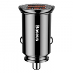 Car charger Baseus Circular 2xUSB QC3.0 5A 30W (black)