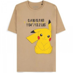 Pokemon - Pikachu smėlio spalvos mar&scaron;kinėliai | XL Dydis