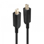 DisplayPort Kabelis - LINDY &Scaron;viesolaidinis Hibridinis Mini DisplayPort 1.4 Kabelis, 7680x4320, 60Hz, 30 m, Juodas
