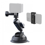 Telefono laikiklis - Telesin TE-SUC-010 Siurbimo Puodelio Laikiklis GoPro ir I&scaron;maniesiems Telefonams 9 cm