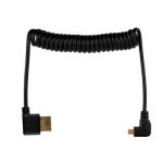 HDMI Laidas - Micro HDMI Spiral 50 cm 48 Gbps 8K 60Hz 4K 120Hz