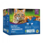 BOZITA Sterilised Delicate meat menu in jelly box &ndash; &scaron;lapias pa&scaron;aras katei &ndash; 12x85g