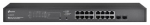 TP-LINK JetStream 18Port Gigabit Smart Switch with 16Port PoE+ 16x Gigabit RJ45 Ports 2x Gigabit SFP Slots 802.3at/af