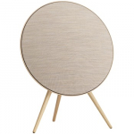 Beosound A9 5th Gen Speaker Gold Tone (Back Sand/Cover Golden/Legs White Oak)