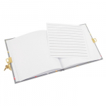 Užra&scaron;ų knygutė GOLDBUCH 44389 Summer day grey su spynele| 17x17| 96 psl|balti lapai