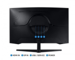 Samsung S32CG552EU 165Hz Gaming Monitor | 32" | VA | 2560x1440, 16:9 | 1 ms | 300 cd/m&sup2; | Black