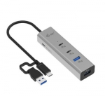 Universal Charging Metal HUB 2xUSB-C/2xUSB-A PD 85W