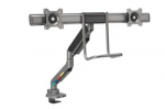 KENSINGTON SmartFit dual monitor arm with crossbar and handle