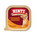 RINTI Gold Mini Turkey with rabbit - drėgnas ėdalas &scaron;unims - 100g