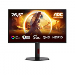 AOC Q27G4ZDR 240Hz OLED GAMING monitorius | 26.5 colių | WQHD (2560x1440, 16:9, 111ppi) | Reakcijos laikas: 0.03ms (GtG) | 178&deg;/178&deg; | Jungtys:DisplayPort, HDMI, USB 3.0, 3.5mm | Pakreipiamas, reguliuojamo auk&scaron;čio, sukamas ir pasukamas stovas, VESA,  ...
