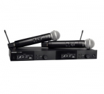 Shure SLXD24DE/SM58-G59 - dviguba skaitmeninė belaidžio ry&scaron;io sistema su dviem siųstuvais/rankiniais mikrofonais (470 - 514 MHz)