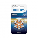 Philips Zinc Air, ZA13/PR48, 1.4V, 6 vnt. - Elementai