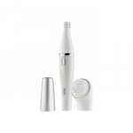 Braun Face Facial Epilator and Brush | SE810 | Number of power levels 1 | Wet and Dry | White/Silver