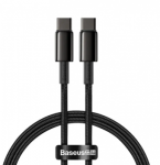 Baseus CATWJ-01 USB kabelis 1 m USB C 100 W Juoda