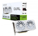 Graphics Card|ASUS|NVIDIA|GeForce RTX 5060 Ti|16 GB|GDDR7|128 bit|PCI Express 5.0|Active|DUAL-RTX5060TI-O16G-WHITE