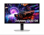 Samsung Odyssey OLED G8 G81SF S27FG810SU | 27" | 16:9 | 240Hz | 0.03 ms | 3840 x 2160 pixels | 250 cd/m&sup2; | HDMIx2 | Silver