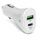 Car charger USB 2.1A TypeC 20W By SBS White