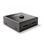HDMI Jungiklis - LINDY 2 Prievadų HDMI 18G Dvipusis Jungiklis, Juodas