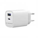 Universal charger 1xUSB-C/A QC 3.0 PD 30W white