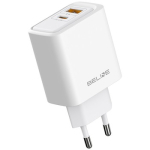 Charger 45W USB-A USB-C GaN PD white