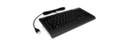 IcyBox KeySonic Mini keyboard, PS/2, USB 2.0, Black
