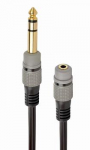 GEMBIRD A-63M35F-0.2M 6.35mm to 3.5mm audio adapter 0.2m black