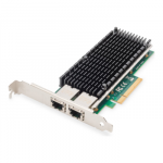 DIGITUS 10Gbps Dual Port Ethernet Server adapter PCIe X8 Intel X540 BT2