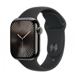 Apple Watch Series 10 4G 42mm Slate Titanium Case with Black Sports Armband S/M