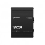 Teltonika TSW200 | Industrial POE+ Ethernet Switch | DIN rail mountable | SFP ports quantity 2 | PoE+ ports quantity 8